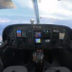 Cessna Caravan cockpit during autonomous test flight